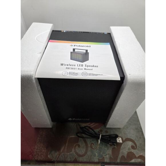 Polaroid Bluetooth Music Responsive Wireless Speaker LED Rechargeable Bass Boost - Picture 10 of 13